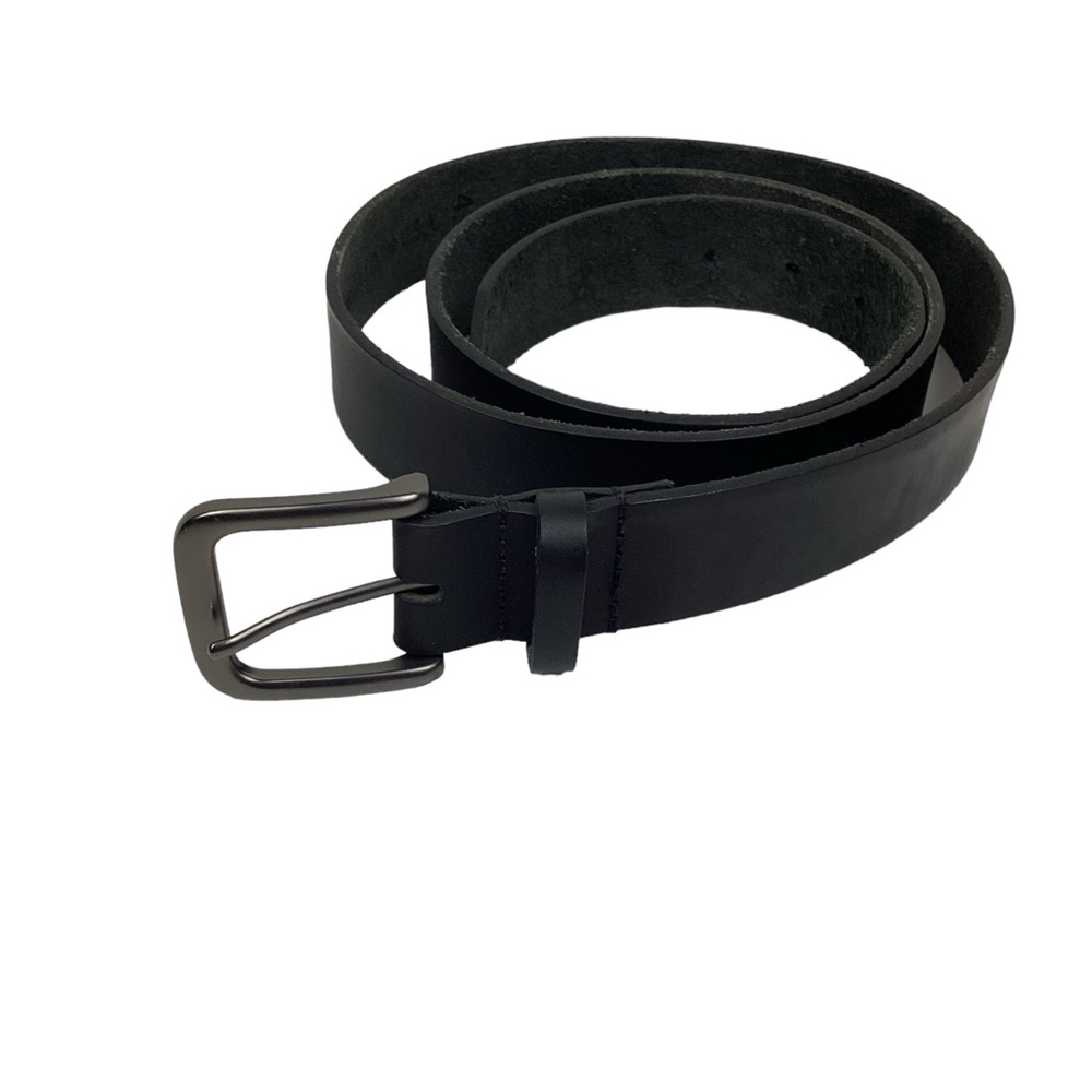 Timberland Genuine Leather Mens Belt Matte Black